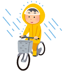 自転車通勤の雨対策